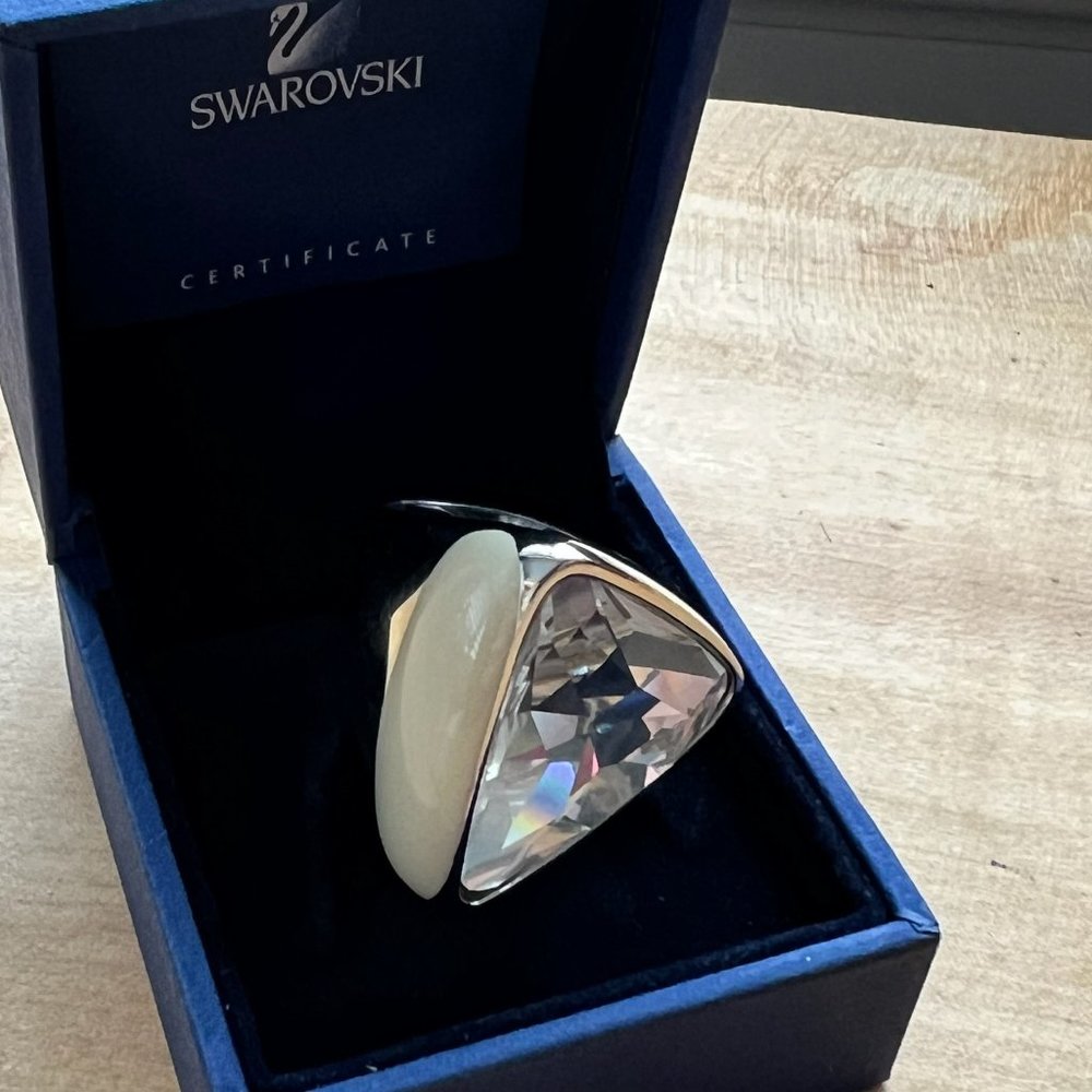 Swarovski crystal cocktail ring